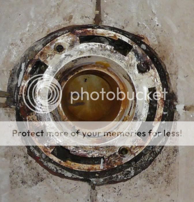 Cracked PVC Toilet flange